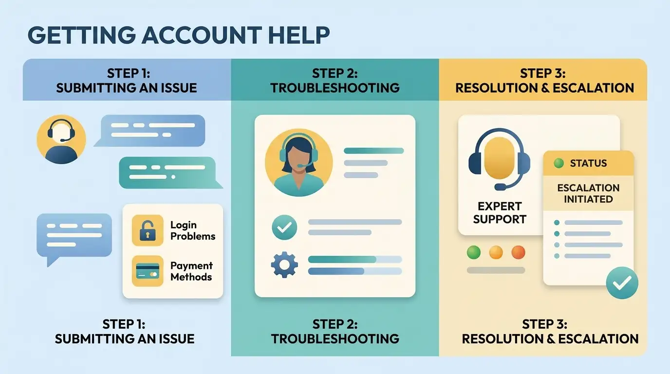 Editorial illustration about online customer support